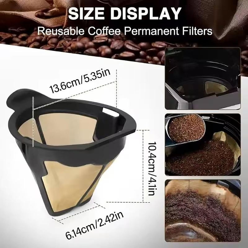 Throneway Replacement Parts Cone Reusable Coffee Permanent Filters Compatible with Ninja CM300, CP300, CP307, Coffee & Most Single-Serve Machines (BPA-Free, Easy Clean) - Image 4
